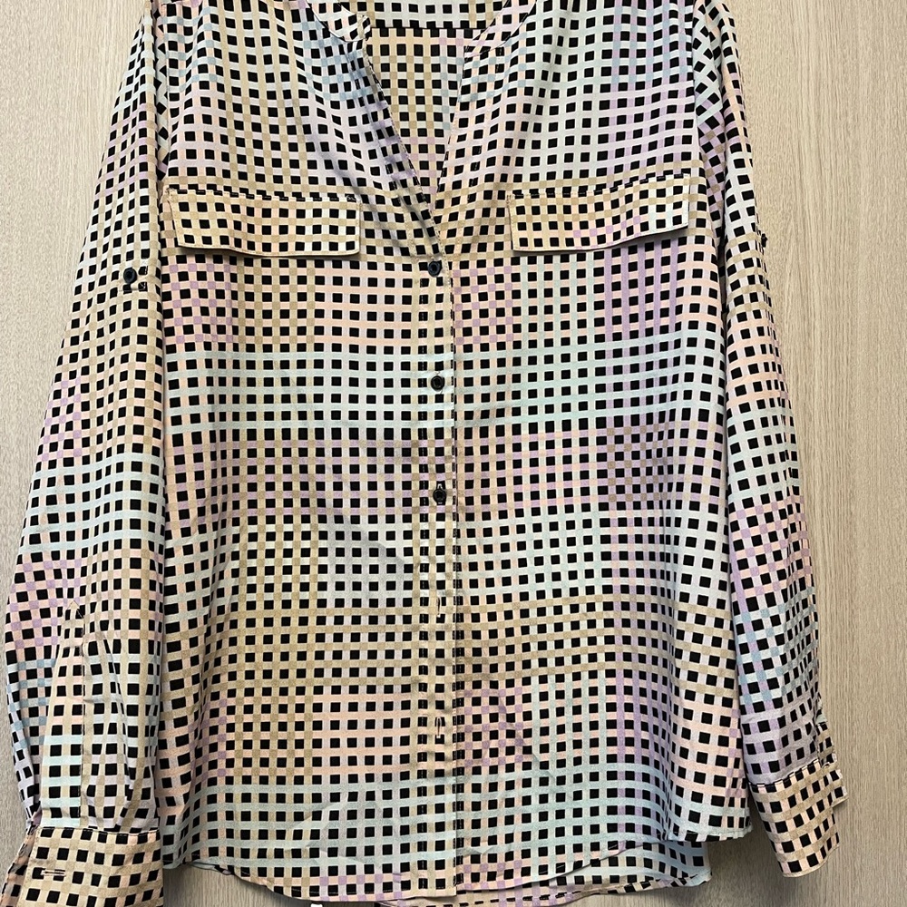 Calvin Klein Multicolor Checkered Button Down Shirt